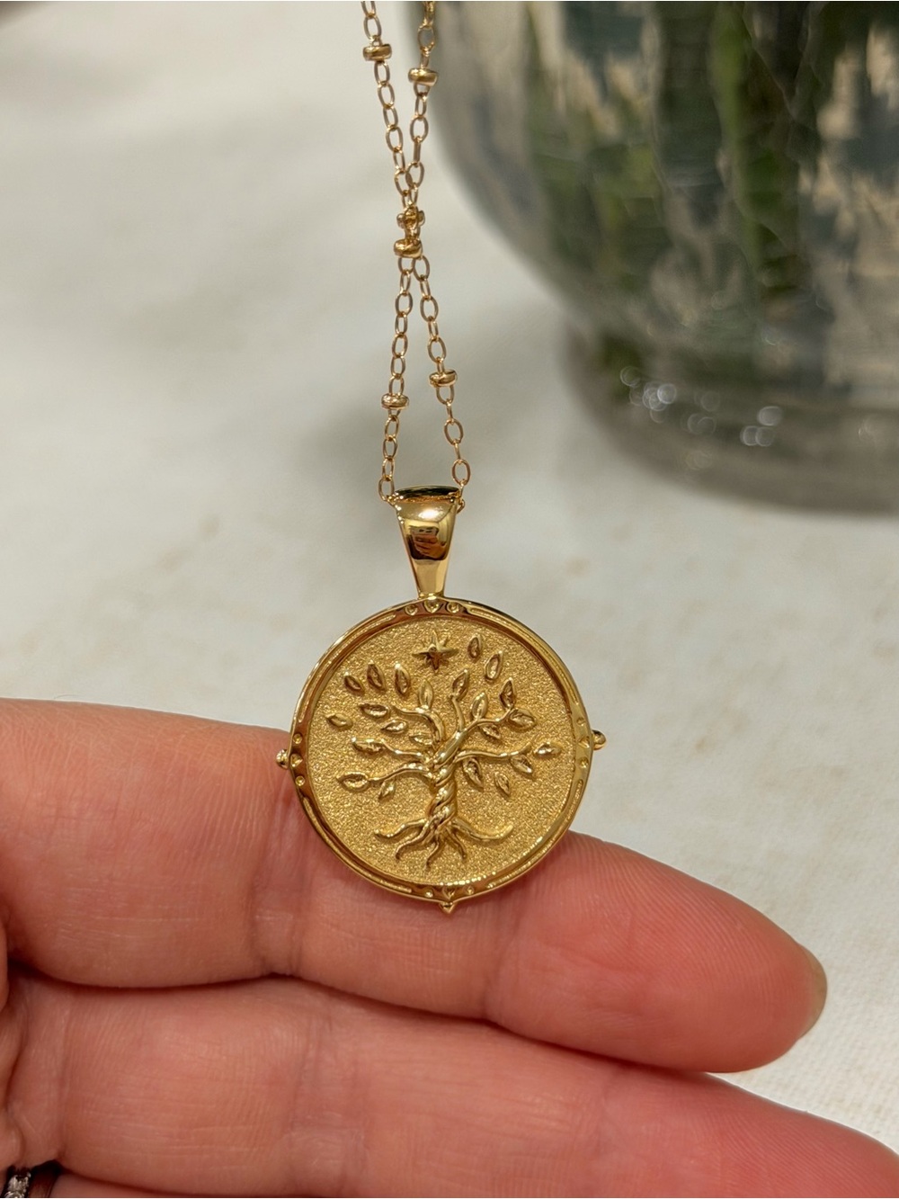 FAITH Jane Win PENDANT coin necklace - Picture 4 of 4